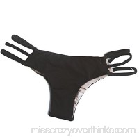 Xavigio Swimsuit Women's Vintage High Waist Bikini Bottom Solid Swimwear Briefs Beachwear Tankini Black# B07MGXS4V6